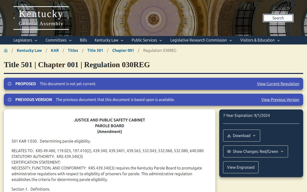 Hickman County projected release date parole eligibility regulation